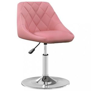 Barová židle samet / chrom Dekorhome Růžová obraz