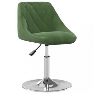 Barová židle samet / chrom Dekorhome Tmavě zelená obraz