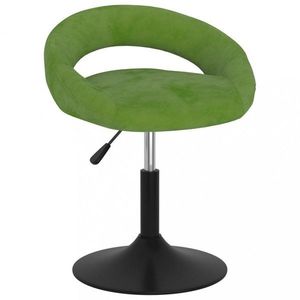 Barová židle samet / kov Dekorhome Světle zelená obraz