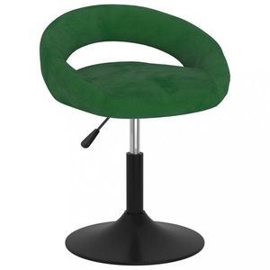 Barová židle samet / kov Dekorhome Tmavě zelená obraz