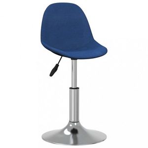 Barová židle látka / kov Dekorhome Modrá obraz
