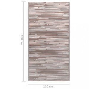 Venkovní koberec hnědá PP Dekorhome 120x180 cm obraz