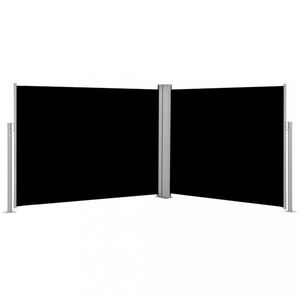 Zatahovací boční markýza 100x600 cm Dekorhome Černá obraz
