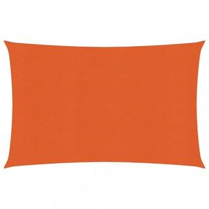 Stínící plachta obdélníková HDPE 2, 5 x 4, 5 m Dekorhome Oranžová obraz