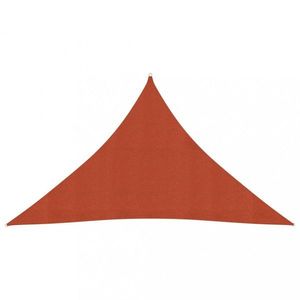 Stínící plachta trojúhelníková HDPE 3 x 3 x 3 m Dekorhome Cihlová obraz