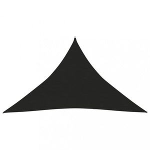 Stínící plachta trojúhelníková HDPE 3 x 3 x 3 m Dekorhome Černá obraz