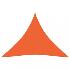 Stínící plachta trojúhelníková HDPE 3 x 3 x 3 m Dekorhome Oranžová obraz