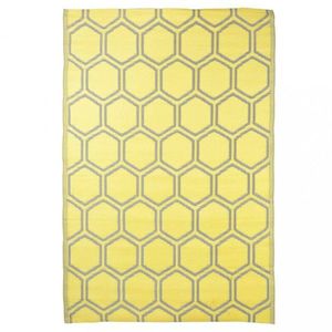 Venkovní koberec 182 x 122 cm Dekorhome Žlutá, Venkovní koberec 182 x 122 cm Dekorhome Žlutá obraz