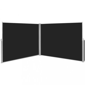 Zatahovací boční markýza 200x600 cm Dekorhome Černá obraz