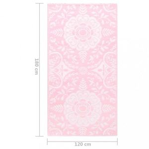Venkovní koberec růžová PP Dekorhome 120x180 cm obraz