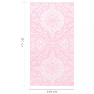 Venkovní koberec růžová PP Dekorhome 190x290 cm, Venkovní koberec růžová PP Dekorhome 190x290 cm obraz