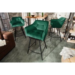 Barová židle LADON Dekorhome Zelená obraz
