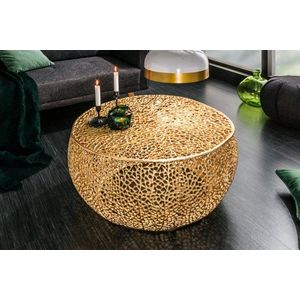 Konferenční stolek ESUS 80 cm Dekorhome Zlatá obraz