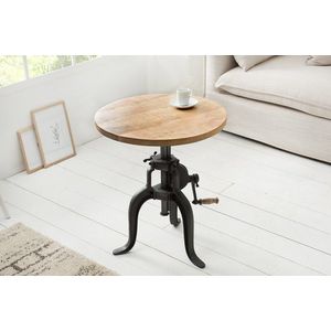 Konferenční stolek masivní dřevo / kov Dekorhome Mangovník / černá, Konferenční stolek masivní dřevo / kov Dekorhome Mangovník / černá obraz