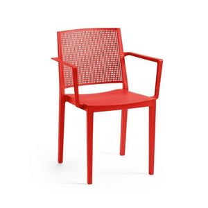 Jídelní židle GRID ARMCHAIR Červená, Jídelní židle GRID ARMCHAIR Červená obraz