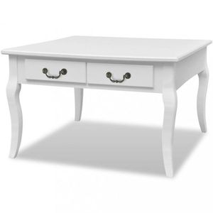 Konferenční stolek Acate dřevo / MDF Dekorhome Bílá obraz