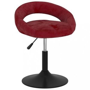 Barová židle samet / kov Dekorhome Vínová obraz