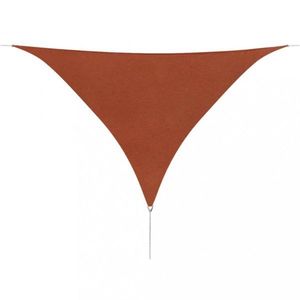 Stínící plachta trojúhelníková 5 x 5 x 5 m oxfordská látka Dekorhome Cihlová obraz