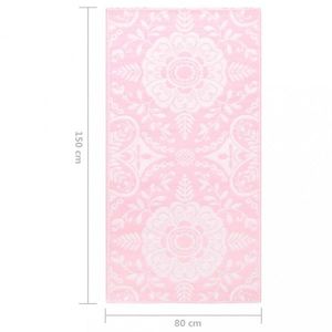 Venkovní koberec růžová PP Dekorhome 80x150 cm obraz