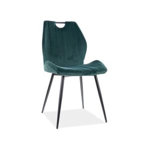 Jídelní židle ARCO VELVET Zelená, Jídelní židle ARCO VELVET Zelená obraz