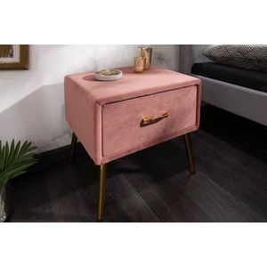 Noční stolek FAIDRA Dekorhome Růžová, Noční stolek FAIDRA Dekorhome Růžová obraz