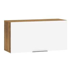 Závěsná skříňka OSMAK 1DPZ, dub burgundský/bílý lesk, 5 let záruka obraz