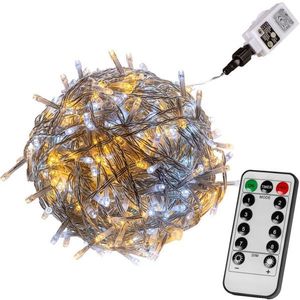 VOLTRONIC® 67605 Vánoční řetěz - 200 LED, teple/stud.bílý + ovladač obraz