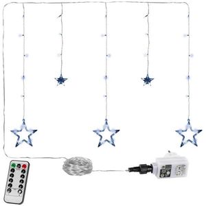 VOLTRONIC® 67310 Vánoční závěs - 5 hvězd, 61 LED, studeně bílý + ovladač obraz