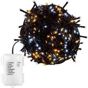 VOLTRONIC® 67679 Vánoční LED osvětlení-5 m, 50 LED, teple/studeně bílé, baterie obraz