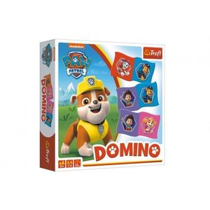 Domino papírové Paw Patrol/Tlapková patrola 28 kartiček společenská hra v krabici 20x20x5cm obraz