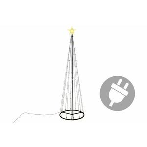 Nexos 47224 Vánoční dekorace - světelná pyramida stromek - 240 cm teple bílá obraz