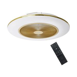 LED Stmívatelné stropní svítidlo s látorem ARIA LED/38W/230V zlatá + DO obraz