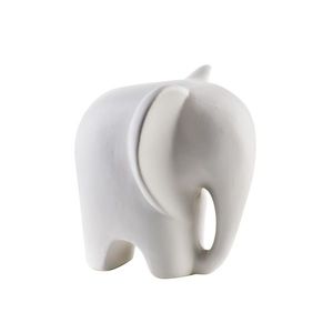 Mondex Keramický slon MIA WHITE I bílý obraz