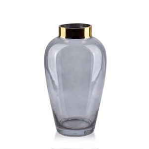 Mondex Skleněná váza Serenite 27 cm šedá obraz