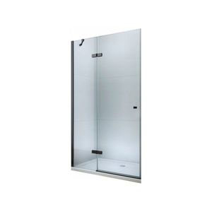 Sprchové dveře MEXEN ROMA černé, 80 CM obraz