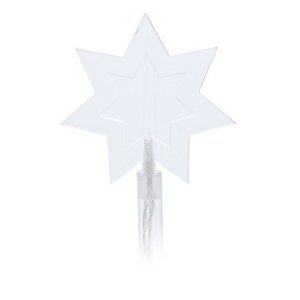 Venkovní vánoční osvětlení Hvězda, 5 ks, 15 LED teplá bílá, s časovačem obraz