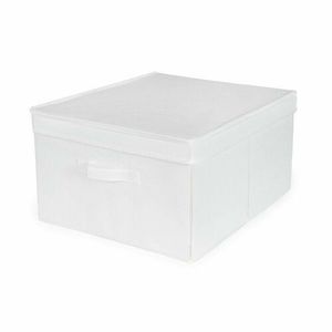 Compactor Skládací úložná kartonová krabice Wos, 40 x 50 x 25 cm, bílá obraz