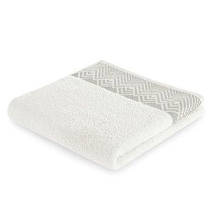 Bavlněný ručník AmeliaHome Aledo bílý, velikost 70x140 obraz