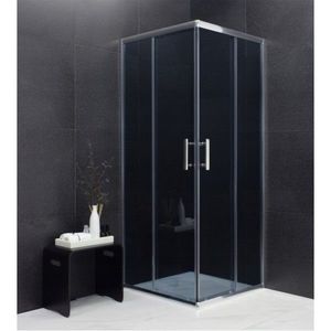 Sprchová kabina MEXEN RIO 80 x 80 cm šedá obraz