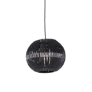 Moderní závěsná lampa černá 30 cm - Zoë obraz