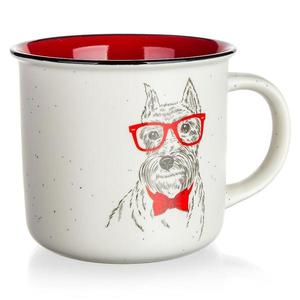 Hrníček kermický Dog with Glasses 400ml 60223158 obraz