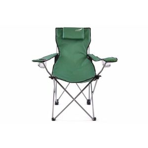 Divero 35213 Skládací kempingová židle s polštářkem - zelená obraz