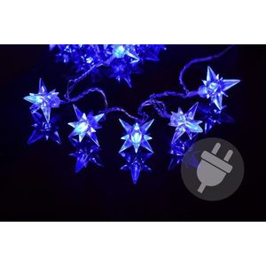 Nexos 1006 Vánoční LED osvětlení - hvězdy modré 4 m obraz