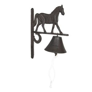 Litinový zvonek s koňem Horse - 20*11*27 cm 6Y3027 obraz