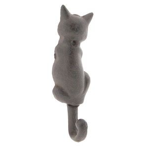 Nástěnný kovový háček kočka - 5*3*17 cm 6Y3045 obraz