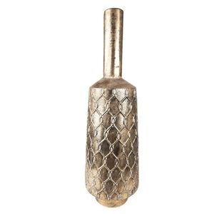 Měděná antik kovová dekorační váza s úzkým hrdlem - Ø 26*79 cm 5Y1092 obraz