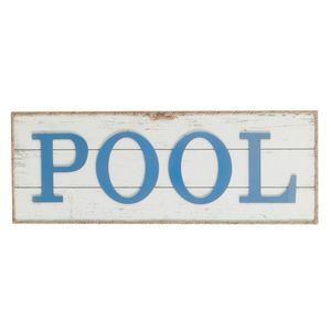 Nástěnná dřevěná cedule Pool - 72*3*28 cm 82730 obraz