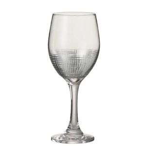 Sklenička na víno se stříbrnou mřížkou Silver Glass - Ø 8*21 cm 86197 obraz