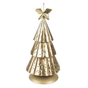 Zlatý antik kovový vánoční stromek - Ø 8*20 cm 6Y5371 obraz