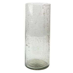 Skleněná transparentní foukaná váza Sandy - Ø 10*25 cm 6GL4296 obraz